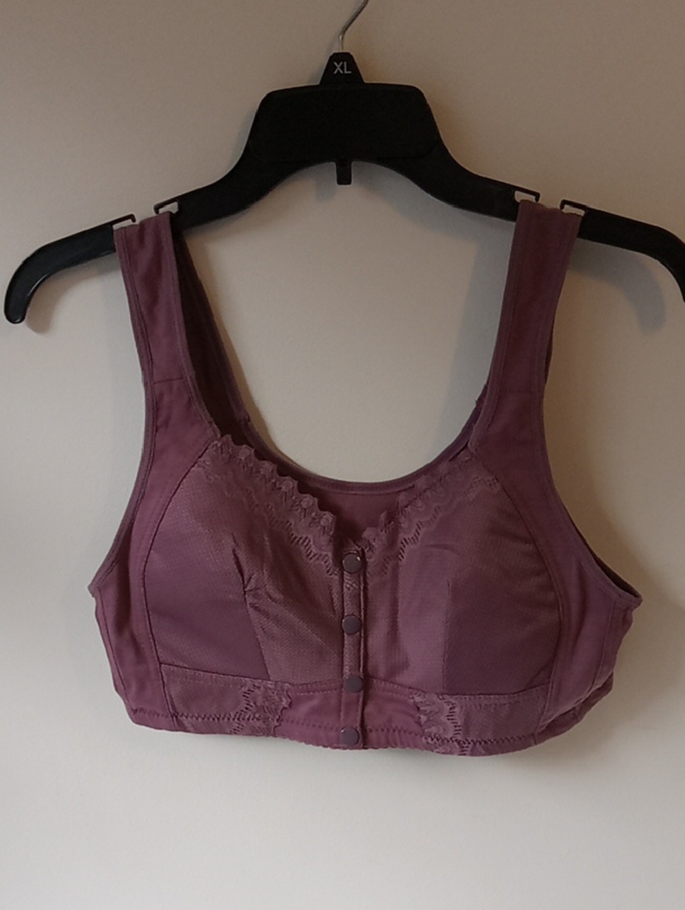 Front-Closure Mauve Bra